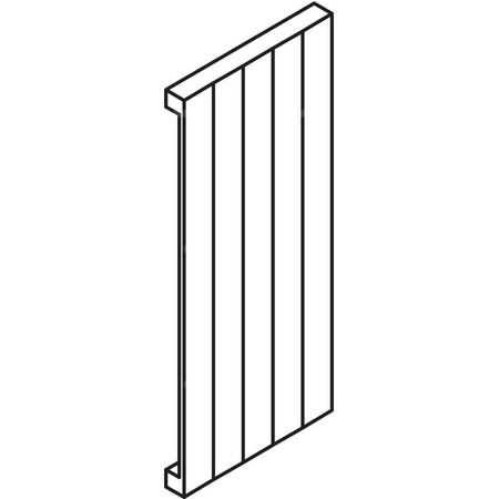 Grzejnik płytowy typ 10 KERMI HVN wym. 2200 x 490 mm, kolor biały, moc 1028 W