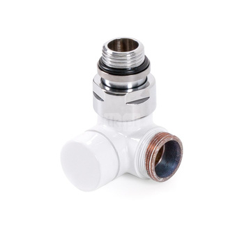 Zawór odcinający 3-osiowy CYLINDER, Lewy, GZ 1/2"-GZ 24-19, Biały, (V74210ESX)