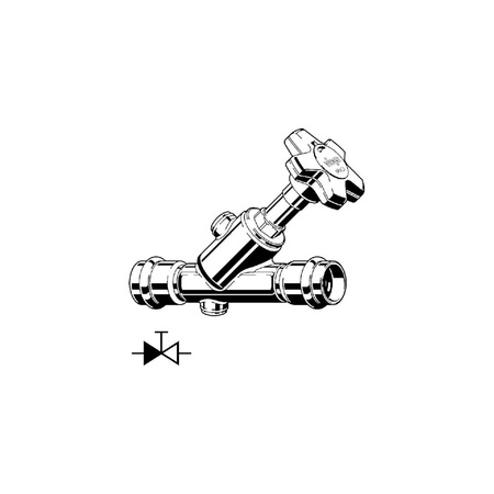 Zawór wodny VIEGA 23385 zz 35 mm x zz 35 mm