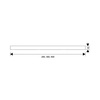 Przedłużka do syfonu umywalkowego 11/4"x32mm L-250mm CHROM