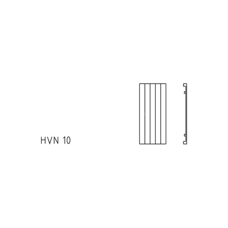 Grzejnik płytowy typ 10 KERMI HVN wym. 1200 x 1680 mm, kolor biały, moc 1969 W