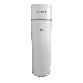 Kompaktowy zmiękczacz wody Viteco SMART RAIN PLUS 25L z kompletnym zestawem filtracji wstępnej, zestawem do mierzenia twardości wody, wężami przyłączeniowymi 60 cm i wężem do popłuczyn 3 mb.