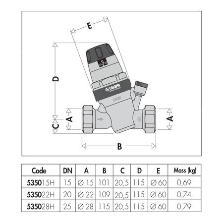 Regulator ciśnienia z wymiennym wkładem. Dla wysokich temperatur O 28