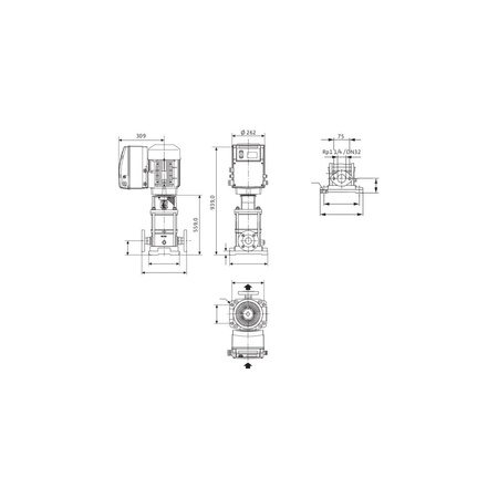 Wysokociśnieniowa pompa do wody Wilo-MVIE 7001-3/16/E/3-2-2G