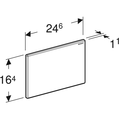 Zaślepka otworu rewizyjnego Geberit Sigma, biały-alpin