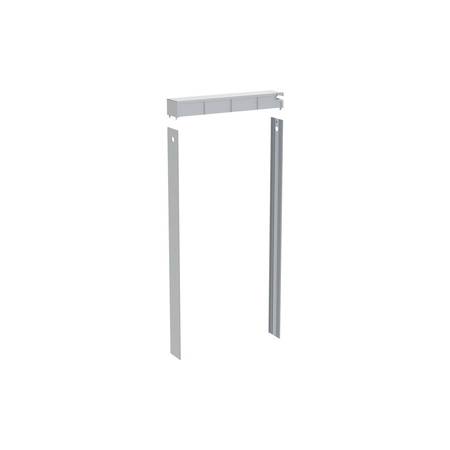 Pokrywa spłuczki do modułu sanitarnego Geberit Monolith do WC: Czarny chrom / Aluminium szczotkowane