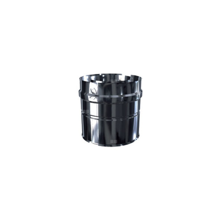 Adapter pionowy stal nierdzewna MK ŻARY PR PS AD-P04 (malowany) fi80 x 125 mm do kanałów wentylacyjnych okrągłych