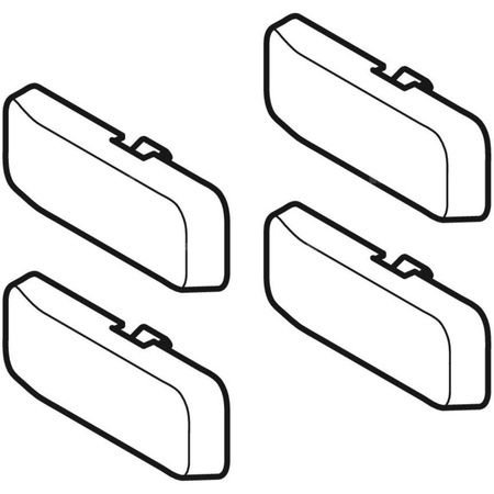 Zestaw osłon do zawiasów Geberit do drzwi