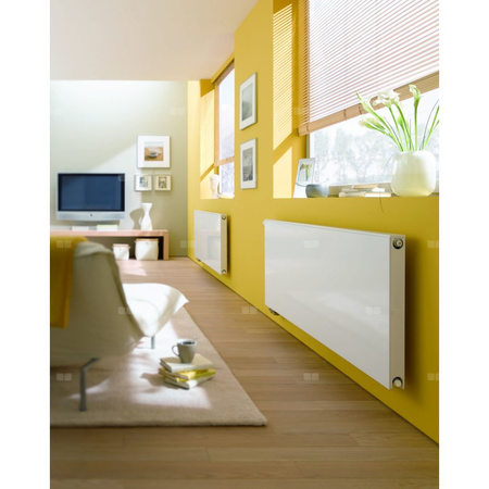 Kermi®X2®Plan-V Typ12 wys755x66x805mm biały,10bar,zaworowy,lewy,z osłony