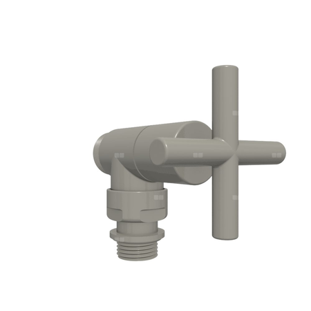 Zestaw reg. kątowy MINIMALIST, GZ 1/2"-fi16x2, fi15, Farba \ RAL 7030