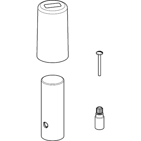 Zestaw przedłużający - mosiądz / błyszczący