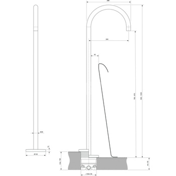 JOY WYLEWKA BATERIA WOLNOSTOJĄCEJ MGN GREY