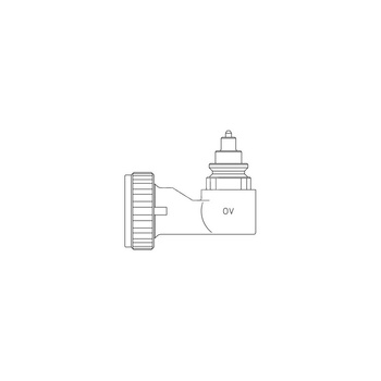 Adapter kątowy, połączenie zaciskowe / połączenie zaciskowe