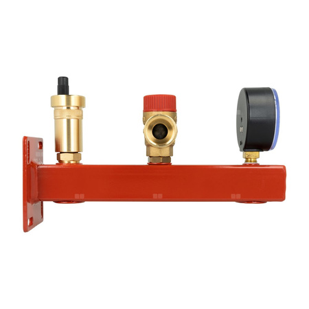 Zespół przyłączeniowy AFRISO BSS 3/4'' GW x GW, max. 3 bar + wskaźnik ciśnienia