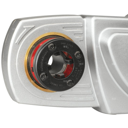 SUPERTRONIC 2000 E z imadłem, z głowicami BSPT R 1/2'' - 3/4'' - 1'' - 1 1/4'' - 1 1/2'' - 2'', z adaptorem ROFIX, z akumulatorem LI 4.0AH 18V i ładowarką AMP