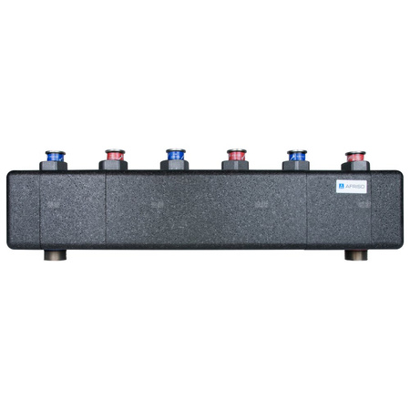 Rozdzielacz do instalacji c.o. AFRISO KSV 125-3 HW GZ 1 1/2'', 3-obieg. Nakrętka 1 1/2'', max. 70 kW