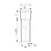 Rura kanalizacyjna zewnętrzna pvc-u MAGNAPLAST KGEL 250 x 3000 x 7.3 z kielichem wydłużonym lita pomarańczowa, klasa C - SN 8