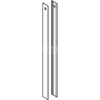 Zestaw okładziny bocznej do modułu sanitarnego Geberit Monolith do WC, 101 cm: Czarny chrom / Aluminium szczotkowane