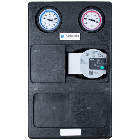 Grupa pompowa AFRISO PrimoTherm K 180-1 DN 25 WP GZ x GW 1 1/2'' x 1'', z izolacją, z pompą obiegową Wilo Para SC 25/6