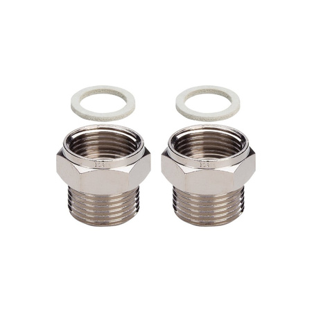 Adapter VIEGA 10225 dwuczęściowy, mosiądz / mosiądz, 3/4'' (gw x gz), 30 mm, (głębokość: 25 mm)