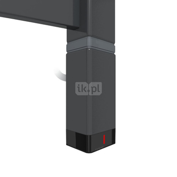 Grzałka TERMA One T36x40 Prawy, 800W Tuba, Metallic Black, kabel spiralny z wtyczką [czarny, 2,5m, logo Terma, instr. TERMA]