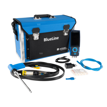 Sensor O2, CO/H2, pomiar ciągu kominowego, pomiar ciśnienia, analizator spalin AFRISO EUROLYZER S1 pro, bez drukarki, z walizką