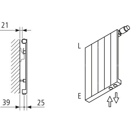 Grzejnik płytowy typ 22 KERMI HVN wym. 1000 x 980 mm, kolor biały, moc 2380 W
