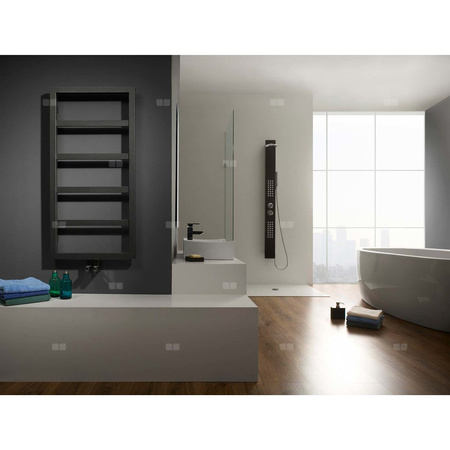Grzejnik drabinkowy ENIX BOSTON, wym. 1120 x 555 mm, kolor graphite, moc 352W