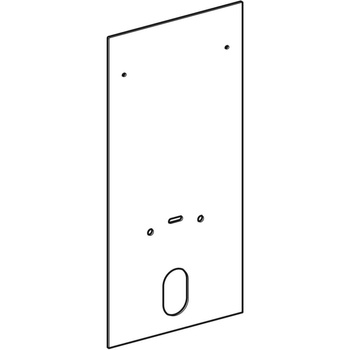 Okładzina przednia do modułu sanitarnego Geberit Monolith do bidetu, 101 cm: Umbra / Szkło