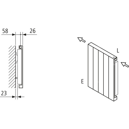 Grzejnik płytowy typ 11 KERMI HVN wym. 800 x 1540 mm, kolor biały, moc 1919 W
