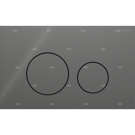 Przycisk uruchamiający Geberit Sigma40, przedni, szkło lava, okrągły