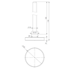 Termometr bimetaliczny AFRISO BiTh fi 63 mm 0…160'C tuleja 150 mm połączenie ax