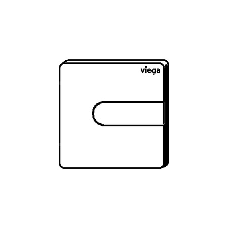 Przycisk uruchamiający do pisuaru Prevista Visign for Style 23 tworzywo sztuczne, nr wzoru 8613.2 płytka maskująca: tworzywo szt. stalowy szczotkowany klawisz: tworzywo szt. stalowy szczotkowany