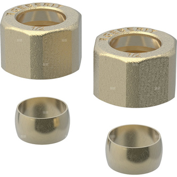 Połśrubunki zaciskowe G1/2-d12 (zest. 2 szt)