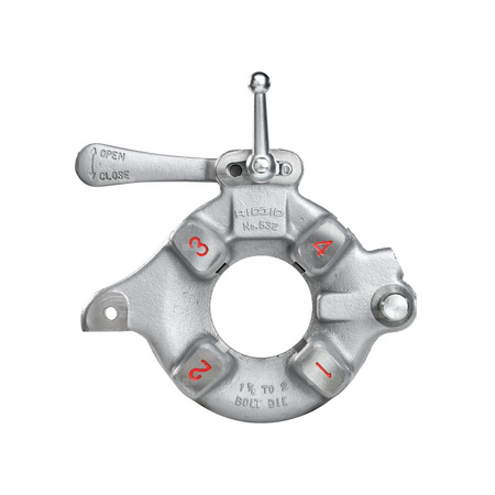 Głowica gwinciarska do śrub 1-1/8"-2" model 532, szybkie otwieranie, prawoskrętna/lewoskrętna