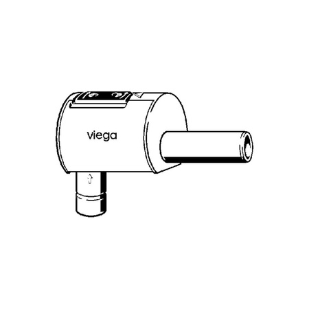 Zasuwa zwrotna, tworzywo sztuczne / biały do odpływów prysznicowych VIEGA 49952