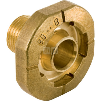 Kołnierz mocujący Geberit do zaworu spłukującego do pisuarów, przyłącze wody z tyłu