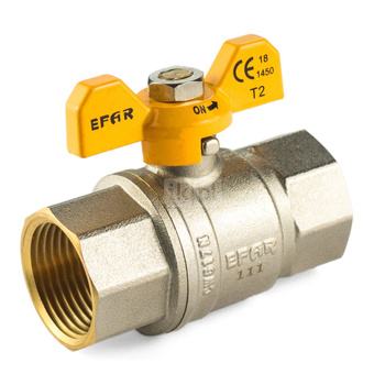 Kurek kulowy do gazu (motylek) ART. 111 DN 3/4”