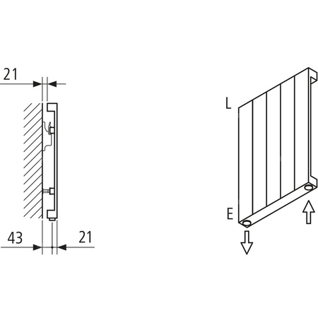 Grzejnik płytowy typ 10 KERMI HVN wym. 1800 x 1190 mm, kolor biały, moc 2036 W