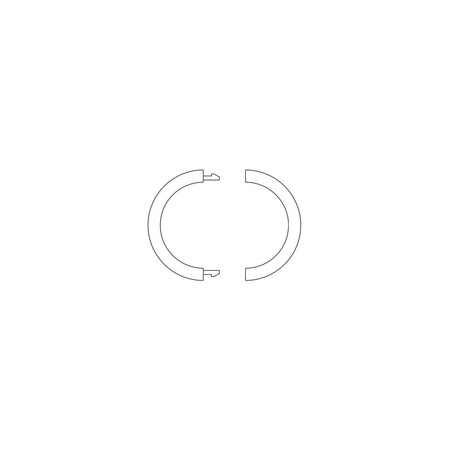 Pierścień dekoracyjny do termostatów Uni XH, Uni LH, antracytowy, (kpl.=5 szt.)