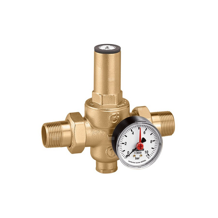Regulator ciśnienia CALEFFI 5360, GZ 1'', 25 bar z manometrem