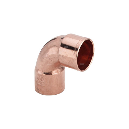 Kolano 90' VIEGA 95090 jednoczęściowy, Cu / Cu, 108 mm (lw x gw), (głębokość: 130 mm)