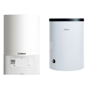 Pakiet - Kocioł gazowy jednofunkcyjny VAILLANT ecoTEC pro VC 186/5-3 kondensacyjny wiszący 5.7-20.0kW + Czujnik c.w.u. + Zasobnik c.w.u VIH R 120/6B