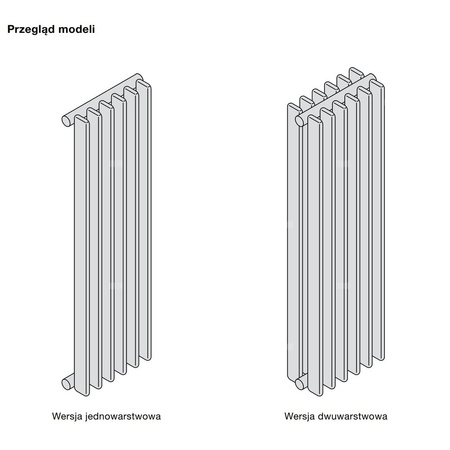 Grzejnik żeberkowy ZEHNDER Excelsior 2200 x 600 mm, kolor white matt, moc 2590 W