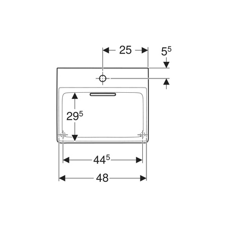 Geberit ONE Pokrywa odpływu, z wkładem grzebieniowym, mocowanie magnetyczne, chrom błyszczący
