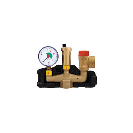 Zespół przyłączeniowy AFRISO KSG maxi 1'' GW x GW, max. 3 bar + wskaźnik ciśnienia