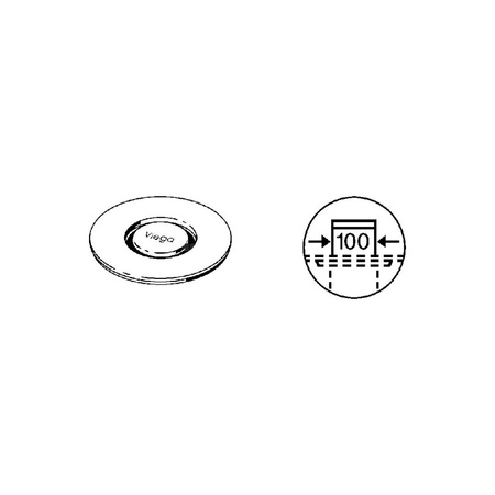 Ruszt do odpływu prysznicowego Szkło VIEGA 497631