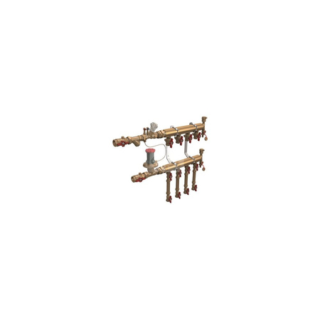 Węzeł cieplny GIACOMINI GE553-B2 GW 1", woda ciepła GW 3/4", woda zimna GW 3/4" (wym.1100x660x120mm), z filtrem