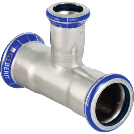 Trójnik GEBERIT Mapress Edelstahl FKM redukcja 90' stal nierdzewna 42 mm x 35 mm x 42 mm MZ