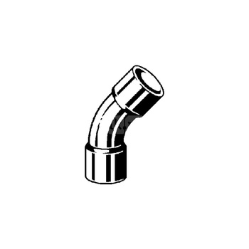 Łuk 45' VIEGA 95041 jednoczęściowy, Cu / Cu, 76 mm, 76,1 mm x 76 mm x 76,1 mm (lw x gw), (głębokość: 33 mm)